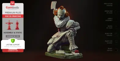 Pennywise Attack 3D Printer Files | Assembly
