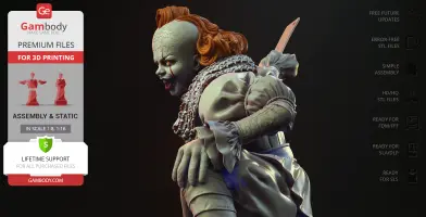 Pennywise Attack 3D Printer Files | Assembly