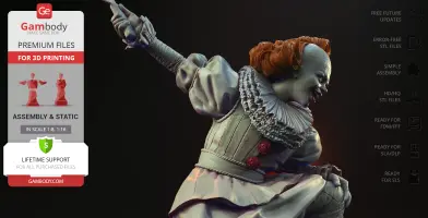 Pennywise Attack 3D Printer Files | Assembly