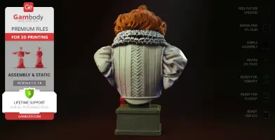 Pennywise Deadlights Bust 3D Printer Files | Assembly