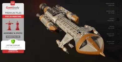 Hawk Fighter Mark IX 3D Printer Files | Assembly