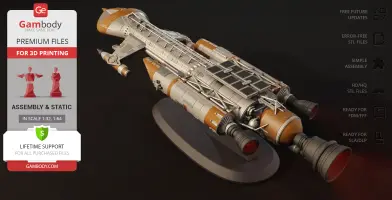 Hawk Fighter Mark IX 3D Printer Files | Assembly