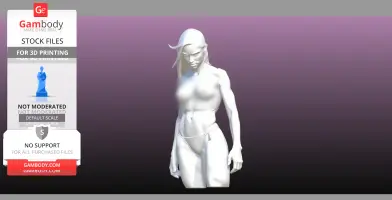 Gg female bust statue
