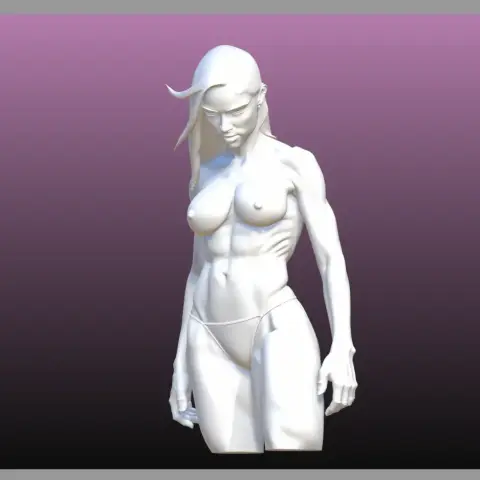 Gg female bust statue