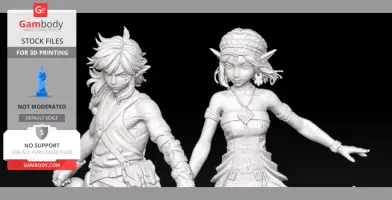 Diorama Link & Zelda – L’Éveil de la Triforce