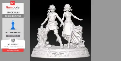 Diorama Link & Zelda – L’Éveil de la Triforce