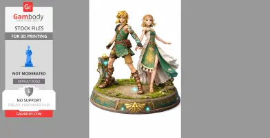 Diorama Link & Zelda – L’Éveil de la Triforce