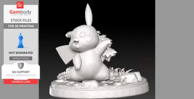 Pikachu – Figurine Fan Art Pokémon 5/5