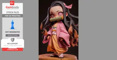 Nezuko Chibi – Figurine Fanart 3D
