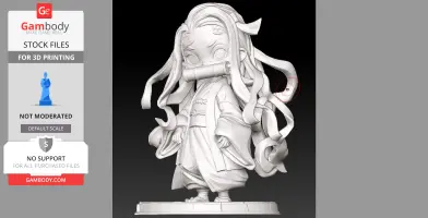 Nezuko Chibi – Figurine Fanart 3D