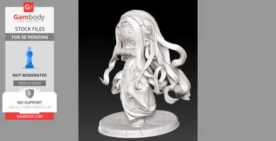 Nezuko Chibi – Figurine Fanart 3D