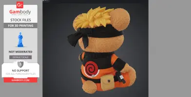 Naruto Ninja Teddy – Chibi Anime Bear STL