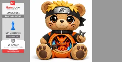 Naruto Ninja Teddy – Chibi Anime Bear STL