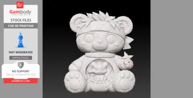 Naruto Ninja Teddy – Chibi Anime Bear STL