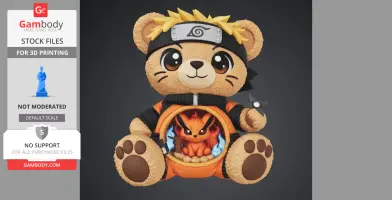 Naruto Ninja Teddy – Chibi Anime Bear STL
