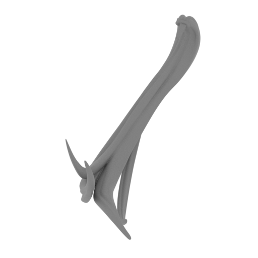 MAN_Frieren_Hair_PonytailR.stl