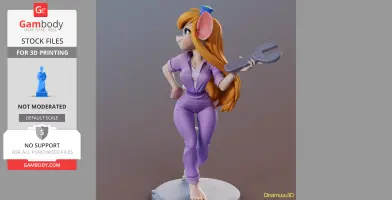 Gadget Hackwrench Chip 'n Dale Rescue Rangers 3D Print Files STLs