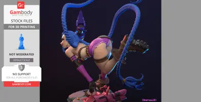 Jinx from League of Legends 3D Print Files STLs