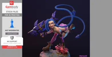 Jinx from League of Legends 3D Print Files STLs