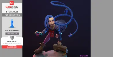 Jinx from League of Legends 3D Print Files STLs