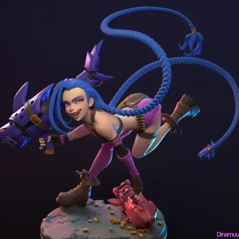Jinx from League of Legends 3D Print Files STLs