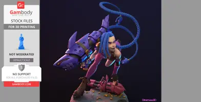 Jinx from League of Legends 3D Print Files STLs
