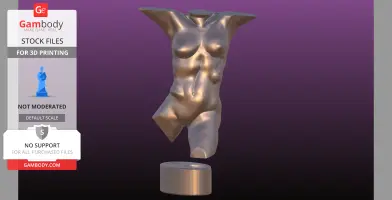 Sculpted Perfect female bust with loose base