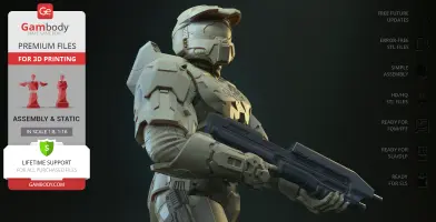 Master Chief John-117 3D Printer Files | Assembly