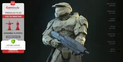 Master Chief John-117 3D Printer Files | Assembly