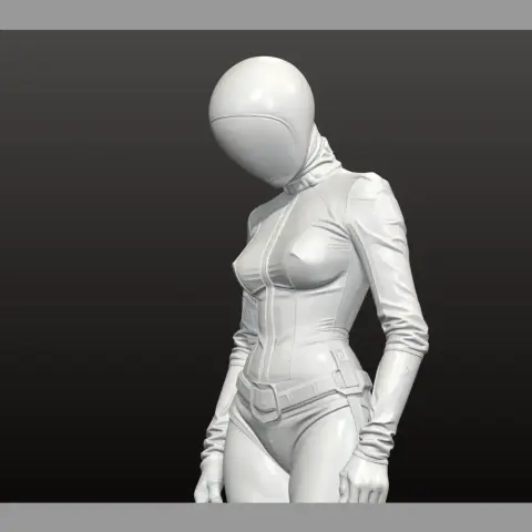 Latex Fencing suit bust