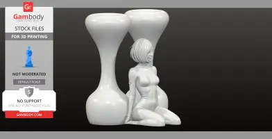 Decorative female and Vase Set