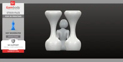 Decorative female and Vase Set