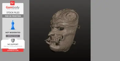 Oni Demon Mask – Full Wearable Oni Mask STL