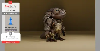 Ancient Guardian: Steampunk Tribal Frog | High-Detail 3D Printable Miniature