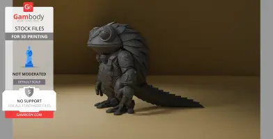 Ancient Guardian: Steampunk Tribal Frog | High-Detail 3D Printable Miniature