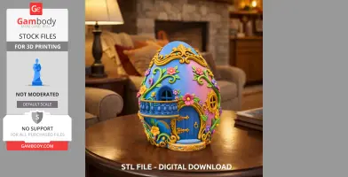 Fantasy Egg House – STL File 3D Printable