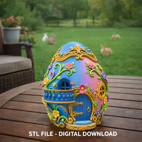Fantasy Egg House – STL File 3D Printable