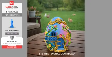 Fantasy Egg House – STL File 3D Printable