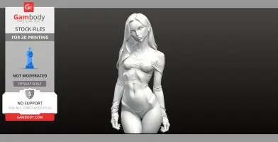 Single Rose Vase Bust Statue (and display model)