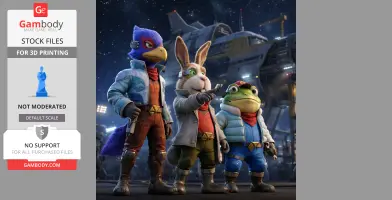 Super Mario Galaxy Movie - Fox McCloud - Star Fox incl crew