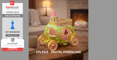 Fantasy Egg Carriage House – STL File 3D Printable