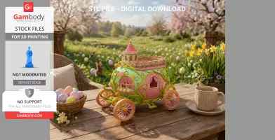 Fantasy Egg Carriage House – STL File 3D Printable