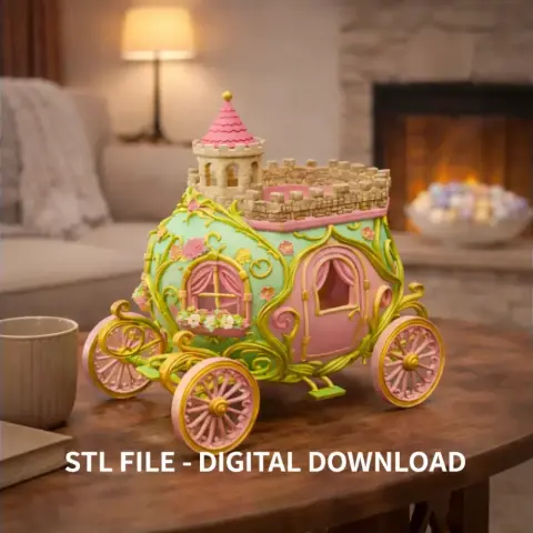 Fantasy Egg Carriage House – STL File 3D Printable