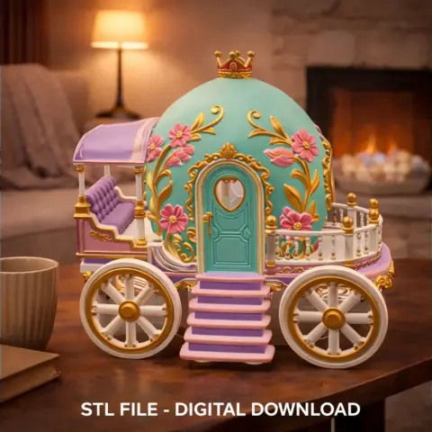 Advertising Royal Fantasy Egg Carriage - STL File 3D Printable