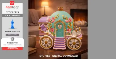Advertising Royal Fantasy Egg Carriage - STL File 3D Printable