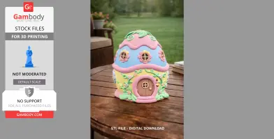 Cute Fantasy Egg House - STL File