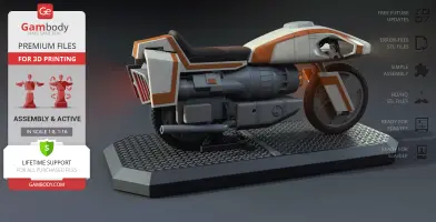 Colonial Flying Bike TOS 3D Printer Files | Assembly + Action