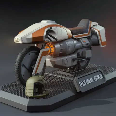 Colonial Flying Bike TOS 3D Printer Files | Assembly + Action