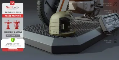 Colonial Flying Bike TOS 3D Printer Files | Assembly + Action