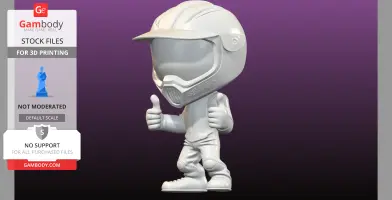 Chibi motorcross rider
